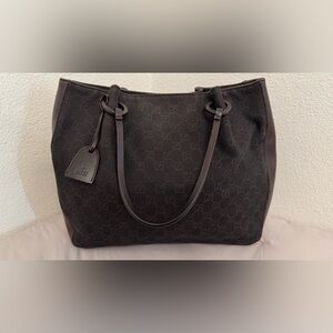 Vintage Gucci GG Canvas Tote Bag | Brown